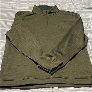 Under Armour Men's Forest Green Zip-Up Sweater